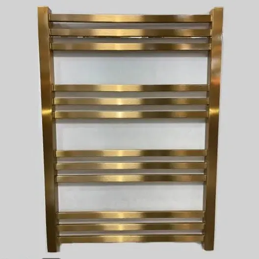 حوله خشک کن فلت 12 شاخه استیل  طلایی رویال 