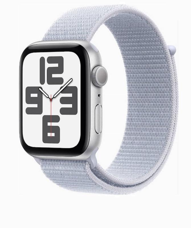 اپل واچ SE 2024 سایز 44 میلیمتر با بدنه آلمینیومی رنگ سیلور | Apple Watch Se 44M 2024 Silver 