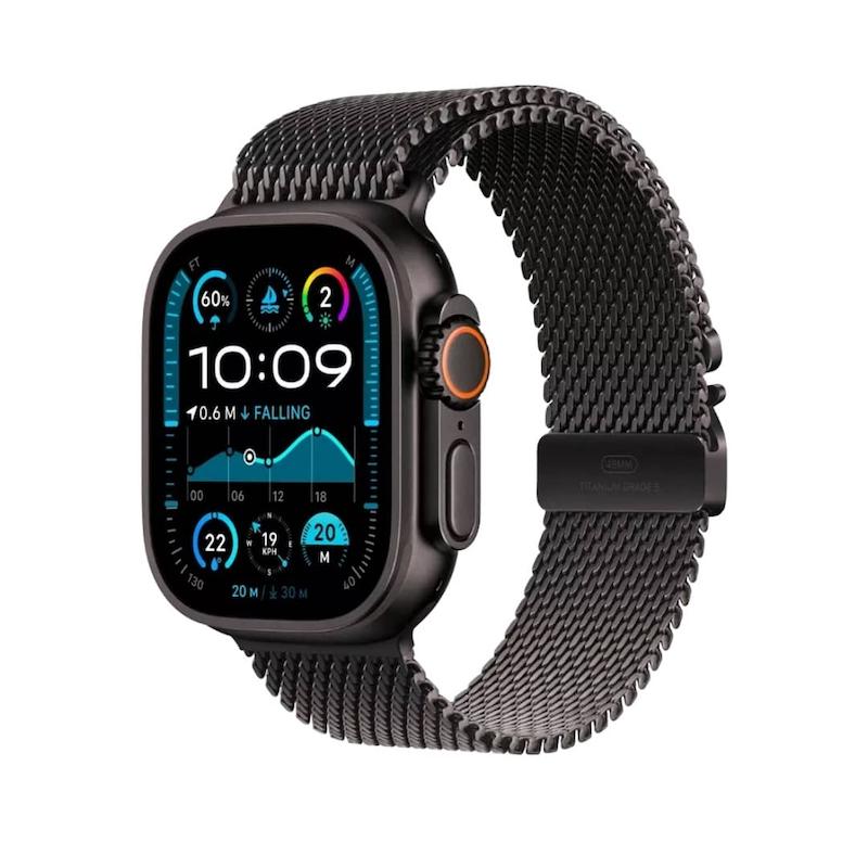 اپل واچ الترا 2 2024 مشکی  | Appel Watch Ultra 2024 Black Black Milanes Band