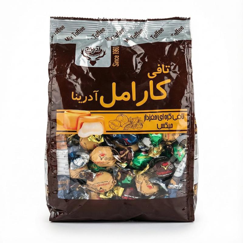 تافی کره‌ای مغزدار کارامل آدرینا (Adrina) – مدل میکس