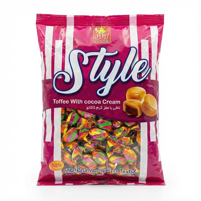 تافی مغزدار استایل آناتا با طعم کرم کاکائو