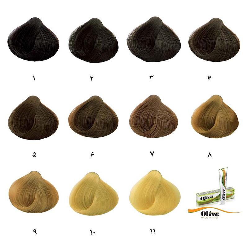 رنگ مو الیو olive (شماره ۴)+تاریخ جدید-تمامی شماره‌ها