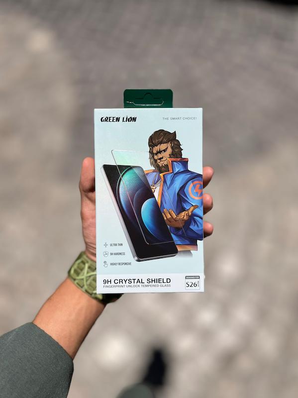 گلس شفاف گرین لاین مدل S26 ultra