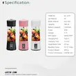 شیکر و مخلوط کن شارژی گرین لاین Green Lion Blend Mate Portable Juicer GNJIMTJU19BK