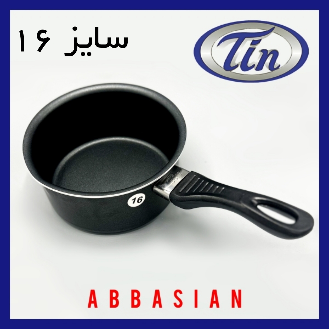 شیرجوش تین تفلون دسته سایز 16