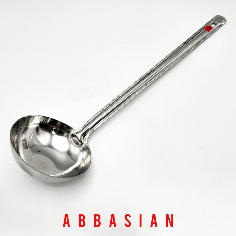 ملاقه استیل دسته بلند