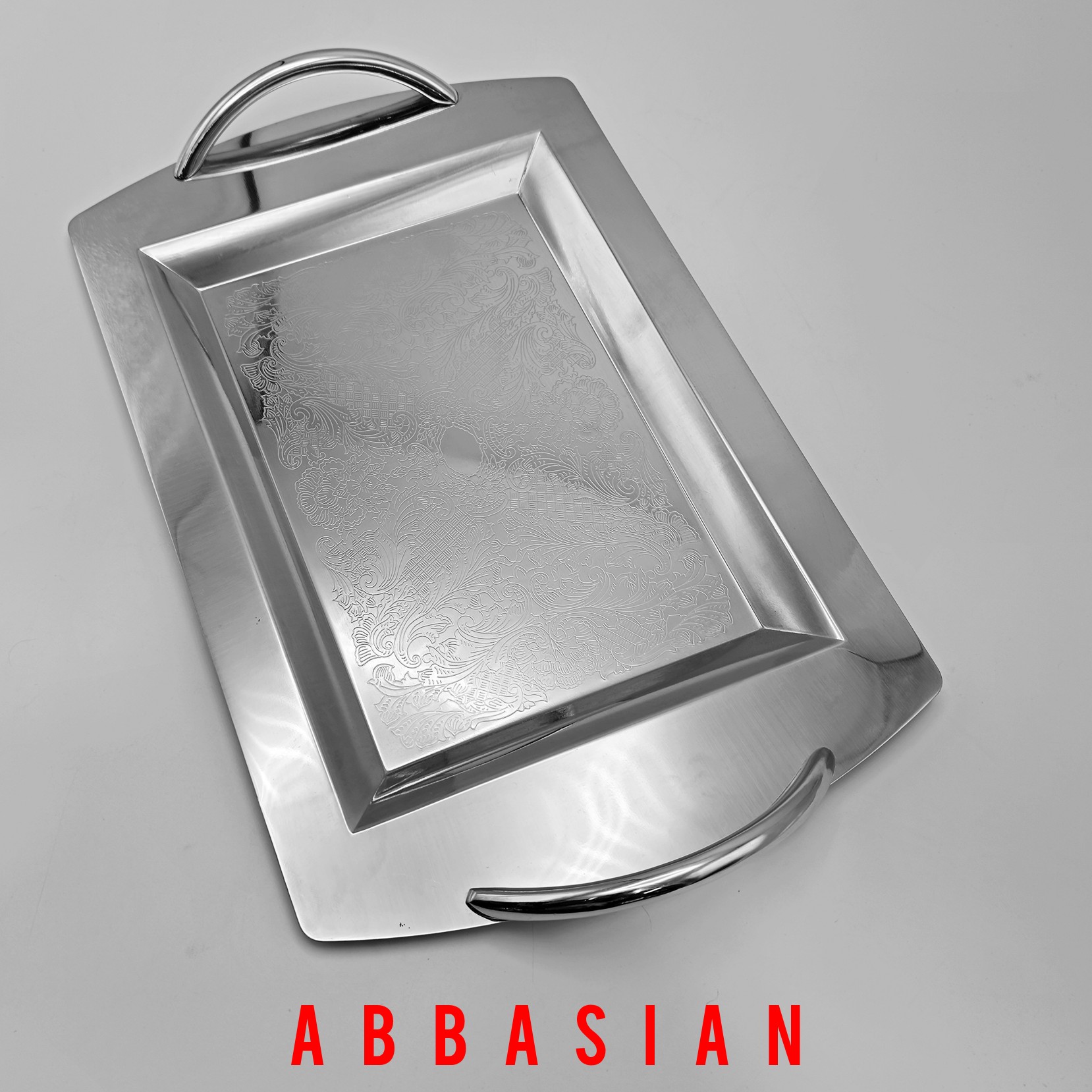 سینی پذیرایی استیل ضد رنگ