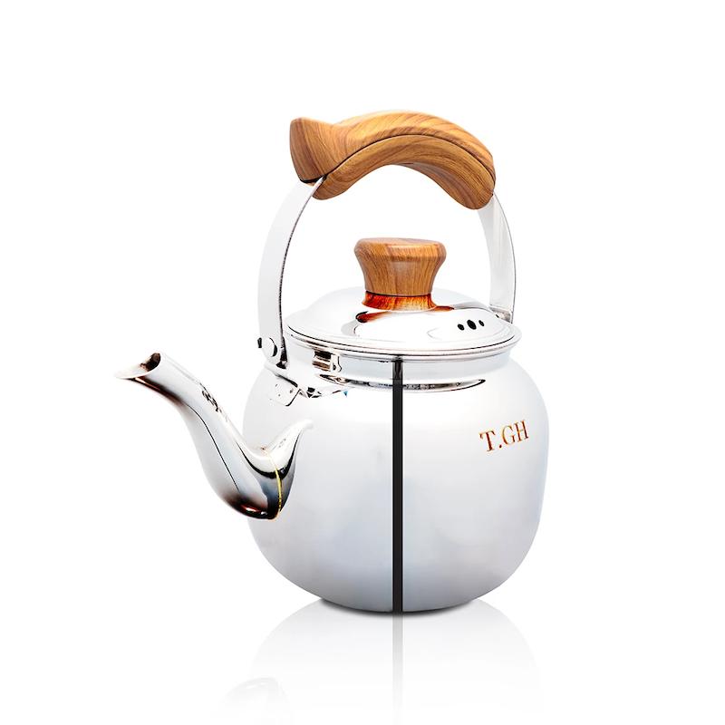 کتری توس 2.5 لیتری براق دستگیره طرح چوب کد 3009 قیطاسی