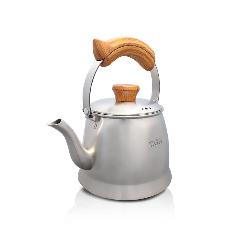 کتری کاوه 2.5 لیتری لوله دار مات کف چدن مدل 30207 قیطاسی