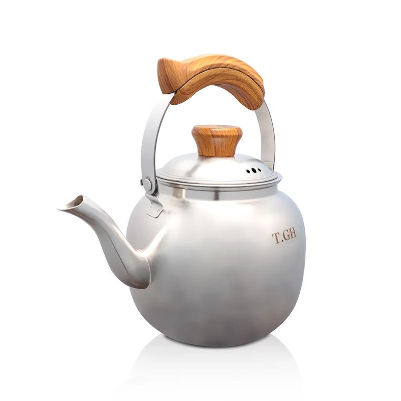 کتری بیستون 3.5 لیتری مات دستگیره طرح چوب کد 4010 قیطاسی 