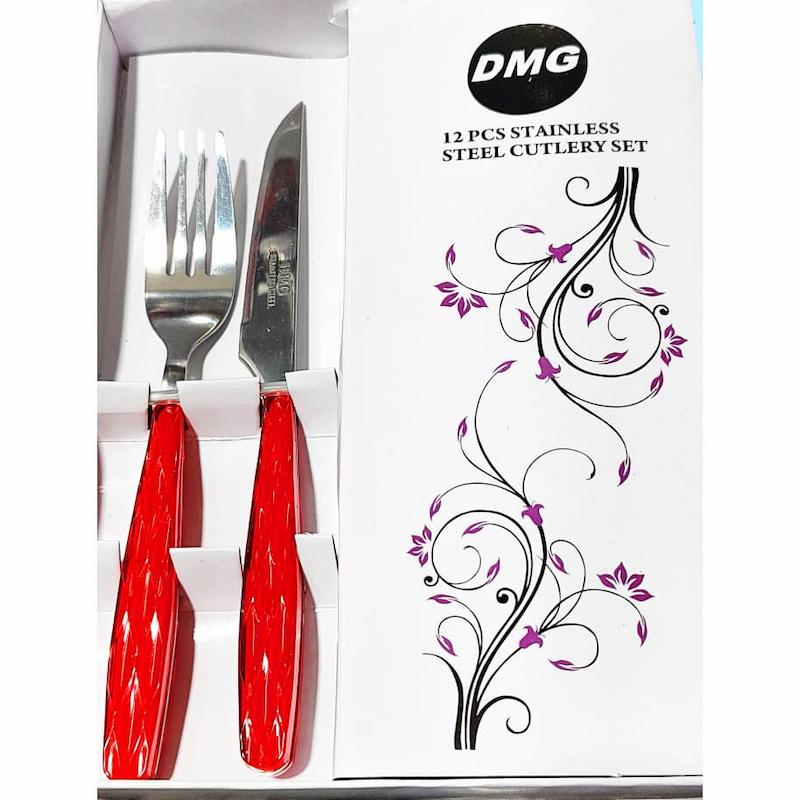 کارد و چنگال میوه خوری DMG دی ام جی 12 پارچه