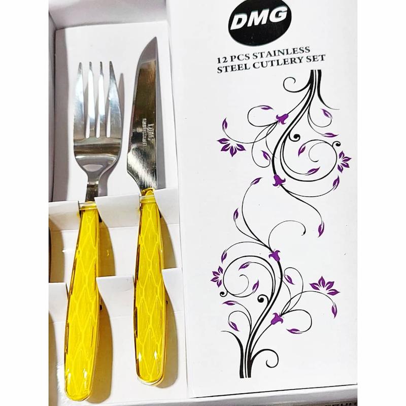 کارد و چنگال میوه خوری DMG دی ام جی 12 پارچه