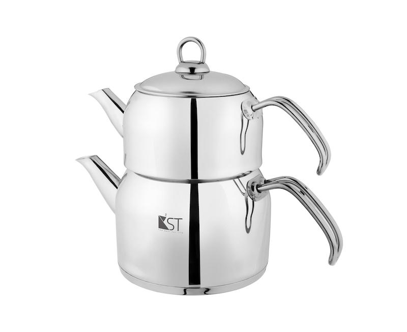 کتری قوری کی اس تی مدل لوله دار دسته استیل KST-1060