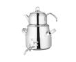 کتری کی اس تی استیل با قوری استیل دسته دو تکه KST-4060C