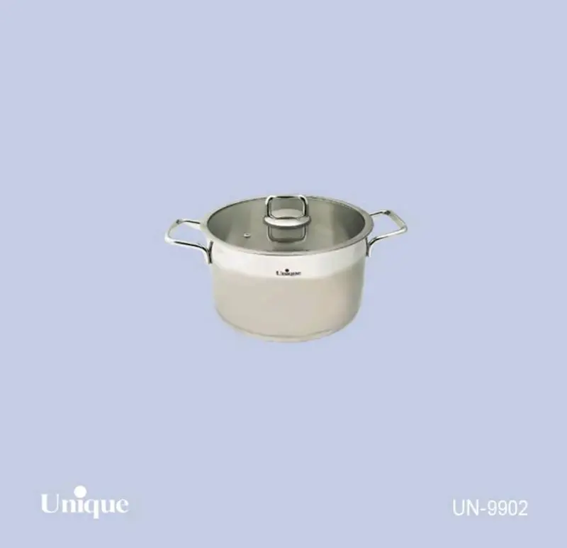 قابلمه استیل یونیک Unique سایز 16 (فلت ) کد UN-9902