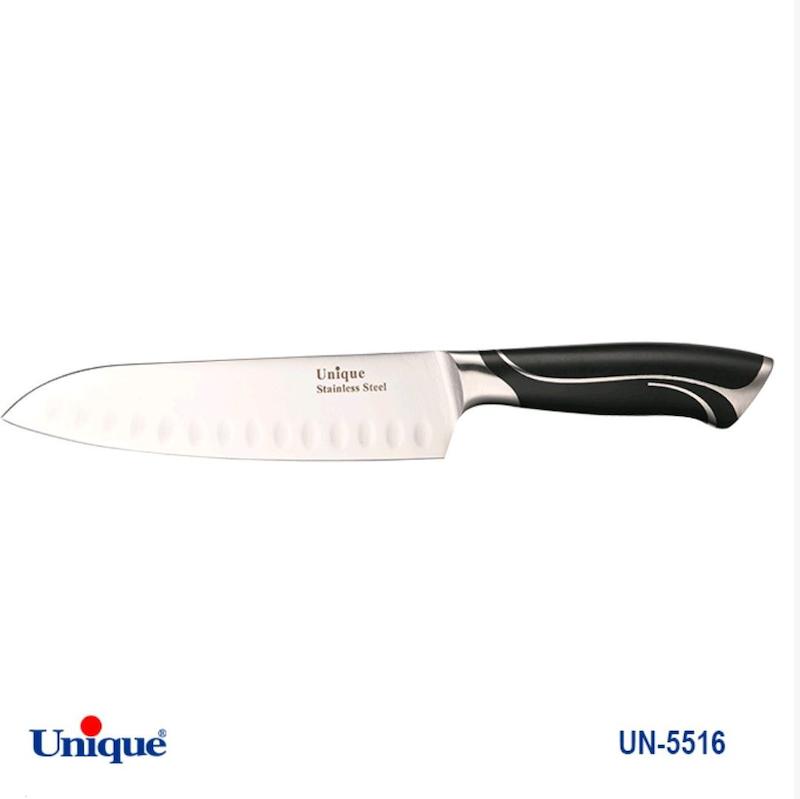 کارد تک آشپزخانه 7 سانتاکو یونیک Unique کد UN-5516 طرح خط دار