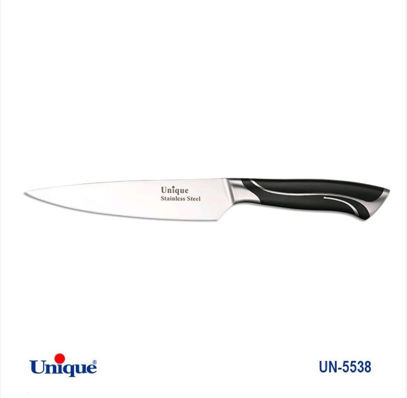 کارد تک آشپزخانه 5.5 یونیک Unique کد UN-5538 طرح خط دار