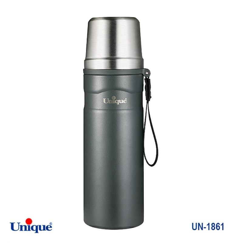 فلاسک قلمی - کوهی 600 میلی لیتر یونیک Unique کد UN-1861 رنگ طوسی