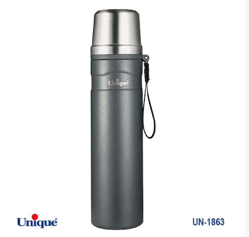 فلاسک قلمی - کوهی 800 میلی لیتر یونیک Unique کد UN-1863 رنگ طوسی