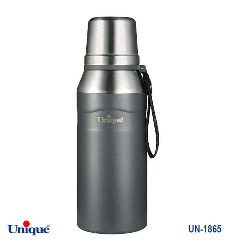 فلاسک قلمی - کوهی 1 لیتر یونیک Unique کد UN-1865 رنگ طوسی