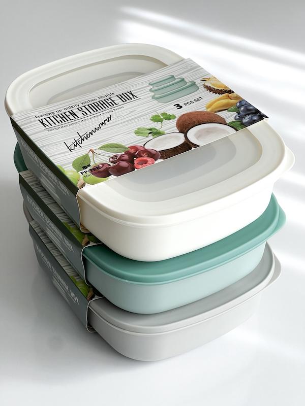 ظرف نگهدارنده مستطیل سه تایی 