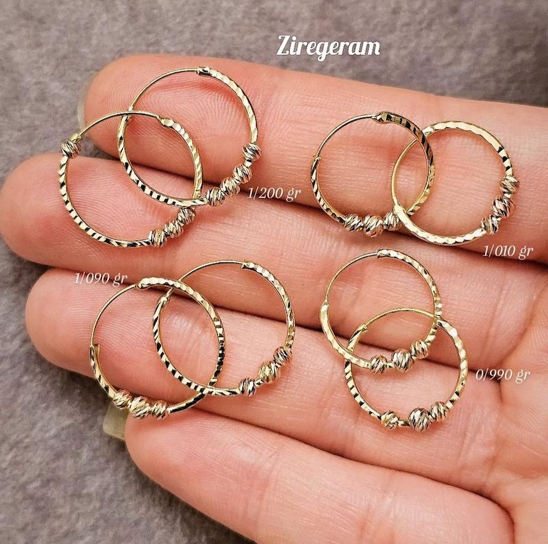 گوشواره حلقه ای البرنادو