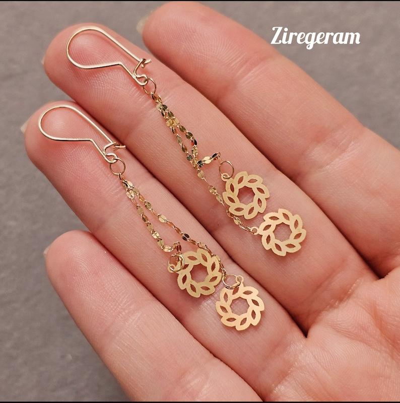 گوشواره آویز اسلیمی