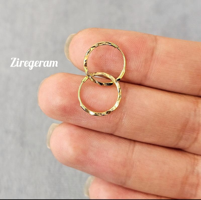 گوشواره حلقه ای تراش
