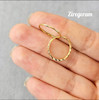 گوشواره حلقه ای تراش