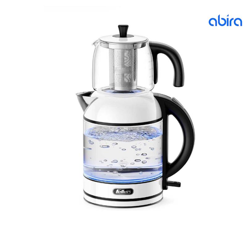 چای ساز فلر مدل TS289 ( سفید/مشکی/ استیل )