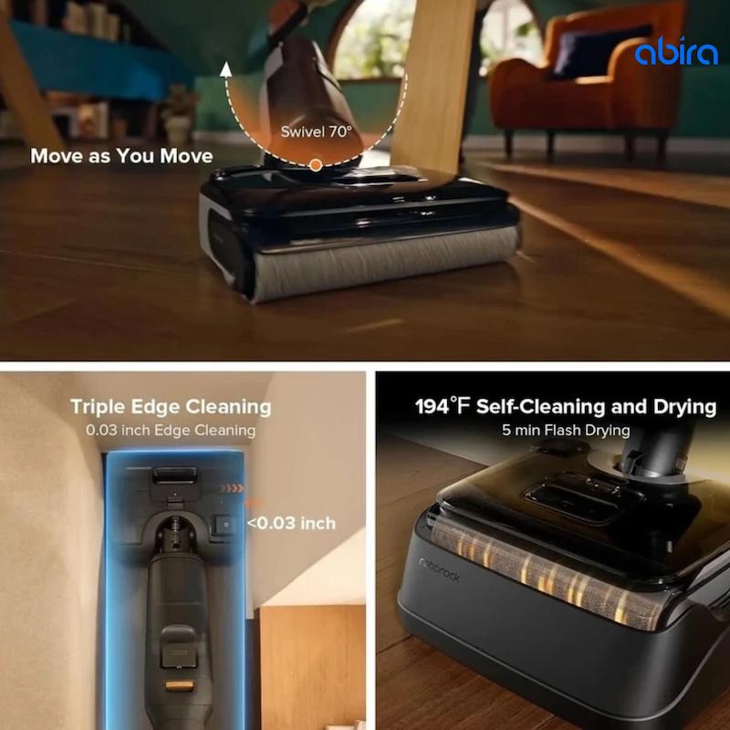 جارو شارژی و زمین شوی روبوراک مدل A30 Pro Combo