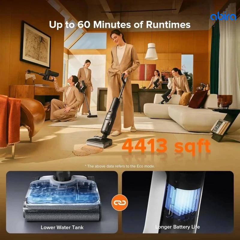 جارو شارژی و زمین شوی روبوراک مدل A30 Pro Combo