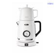 چای ساز فلر مدل TS290 ( استیل/ سفید-قوری چینی/ مشکی )