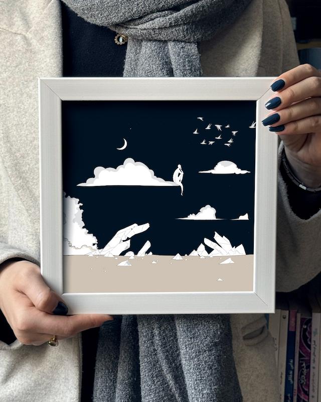 چارچوب «غرق در فکر»