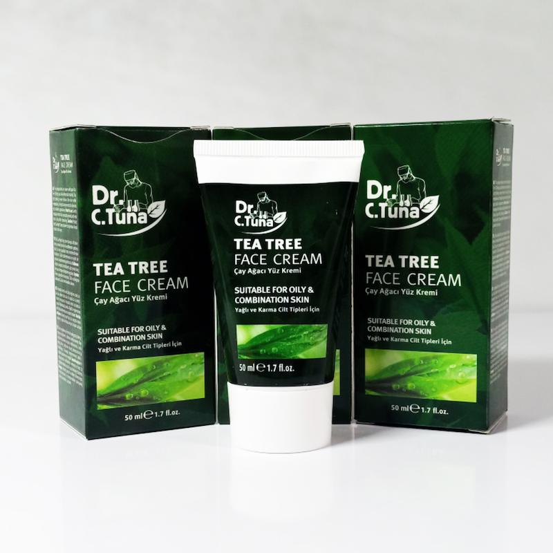 کرم آبرسان و مرطوب کننده پوست چرب دکتر. سی تونا مدل Tea Tree فارماسی 