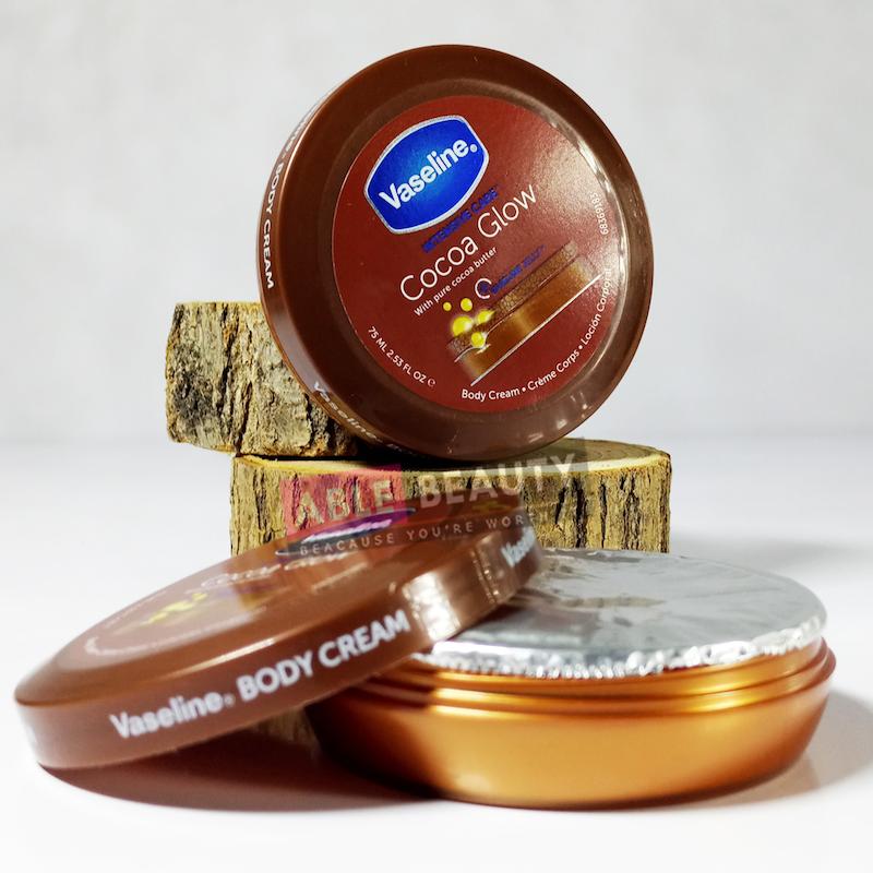 کرم بدن کره کاکائو خالص وازلین  COCOA GLOW حجم 75 گرم