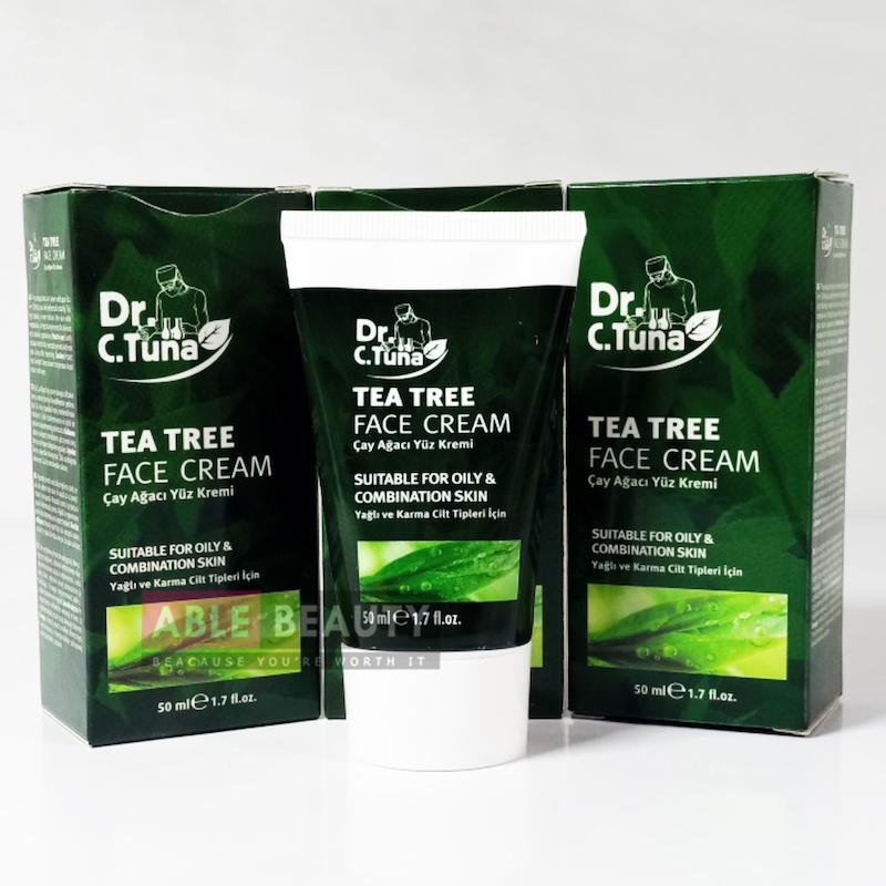 کرم آبرسان و مرطوب کننده پوست چرب دکتر سی تونا مدل Tea Tree فارماسی حجم 50 میل