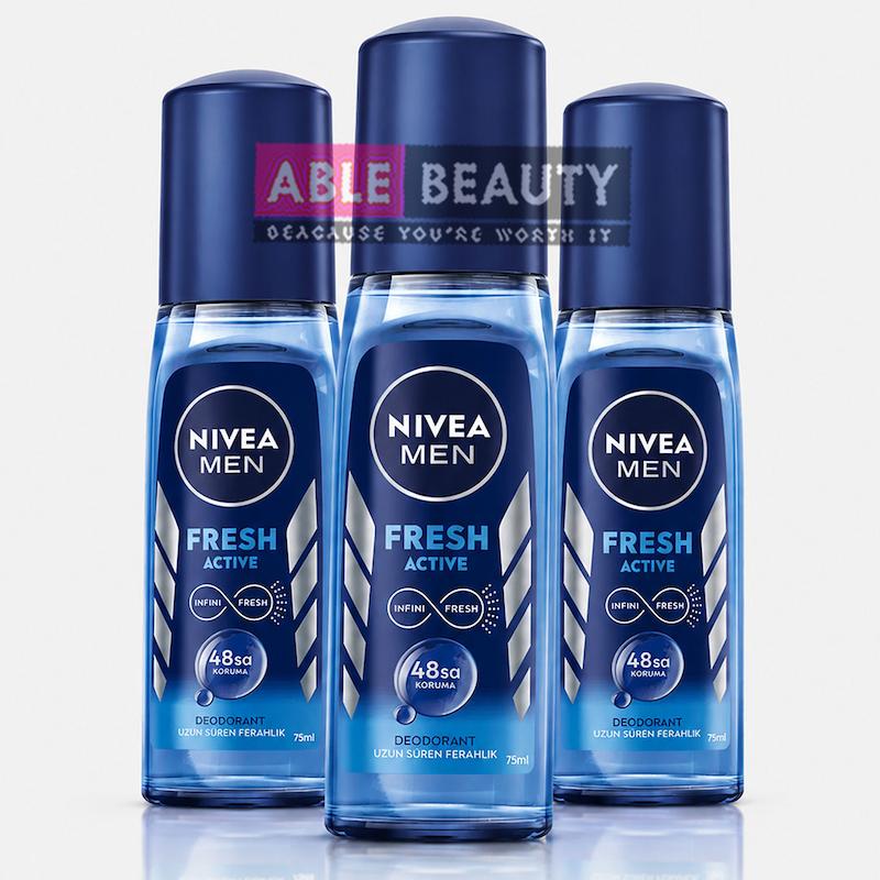 اسپری دئودورانت مردانه غیرگازی نیوآ مدل Fresh Active حجم 75 میل