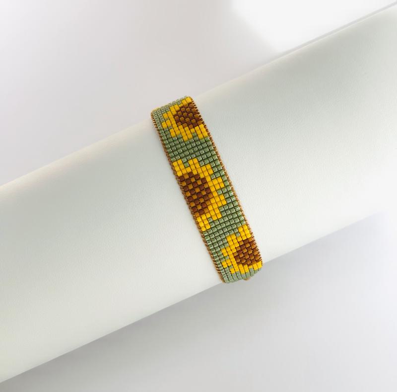 دستبند دستساز آفتابگردون | D0026