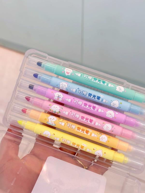 هایلایتر دو سر پاک کن دار