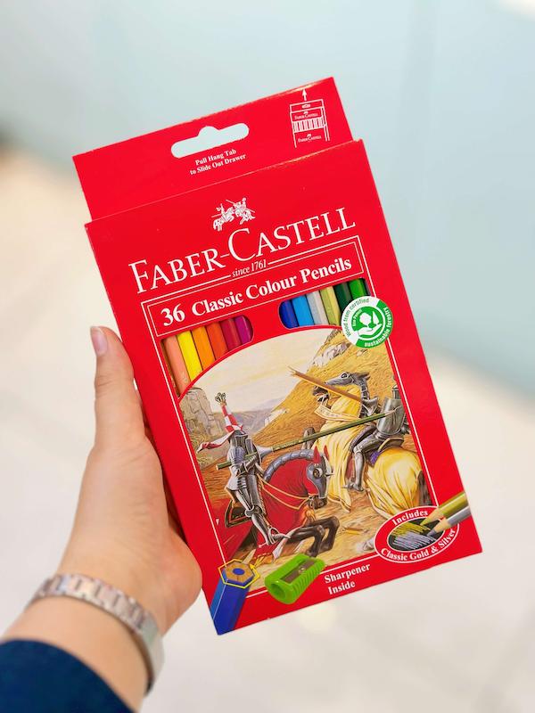 مداد رنگی 36 رنگ فابر کاستل مقوایی