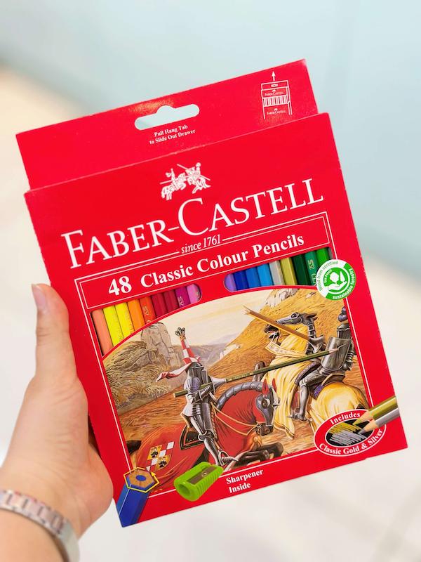 مداد رنگی 48 رنگ فابر کاستل مقوایی