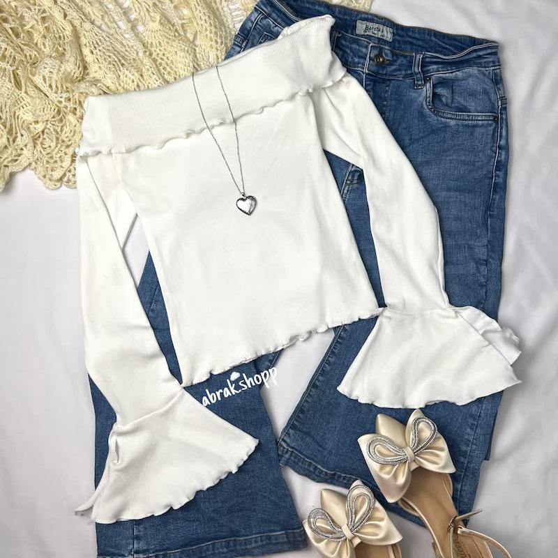 بلوز آستین لاله