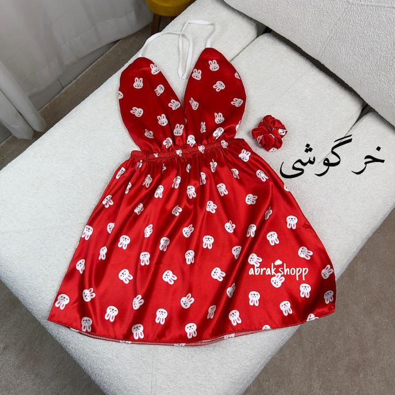 پیراهن ساتن طرحدار_۱۳۰