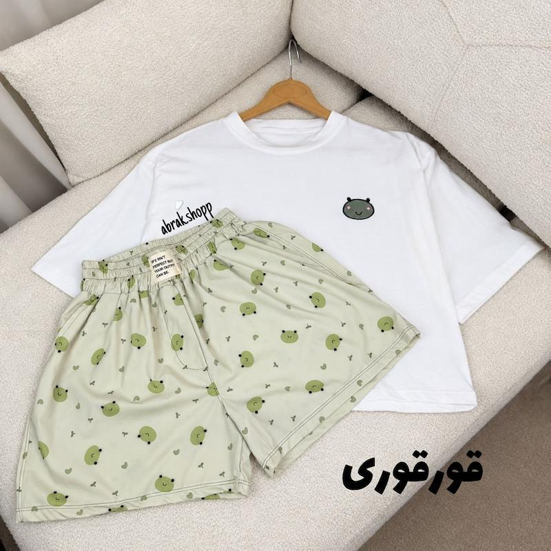ست تیشرت شورتک گلدوزی-بوگاتی 169