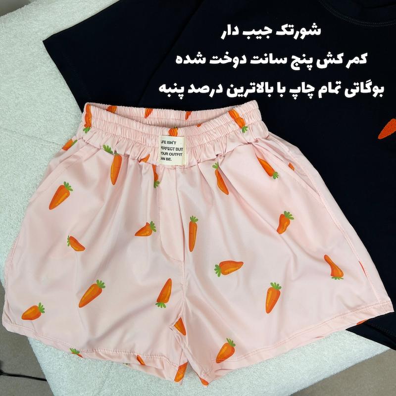 ست تیشرت شورتک گلدوزی-بوگاتی 169