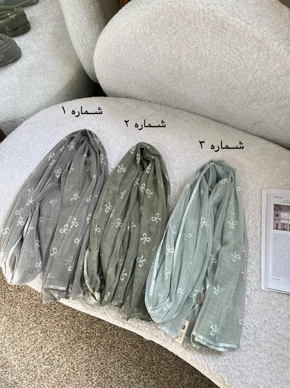 شال حرير مدل حصيري پاپيون
