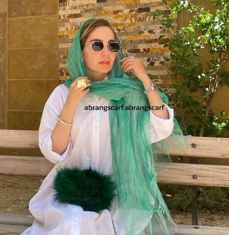 شال حریر دولایه