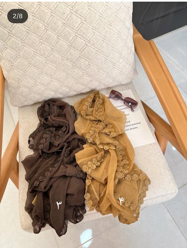 حریر شیشه دور دانتل