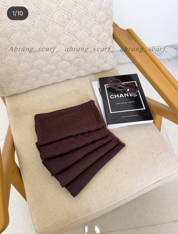 شال ابریشم ژاکارد دو رو